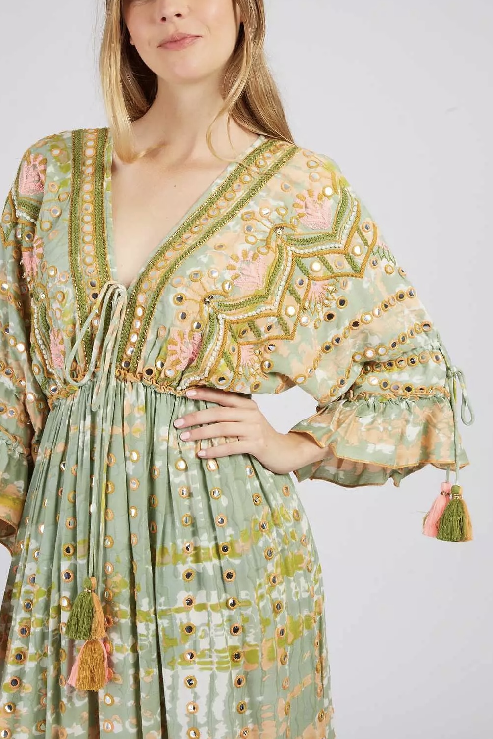Derhy  - Palerme Long  Lace Dress - 5