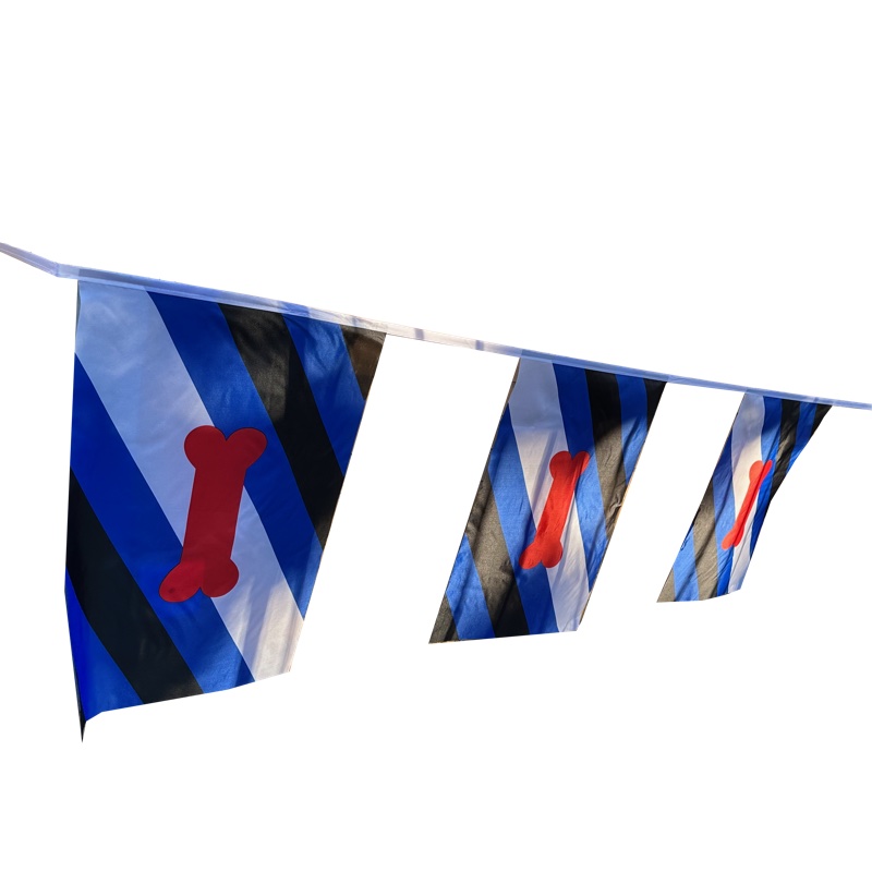 Puppy flag bunting between size (7m)