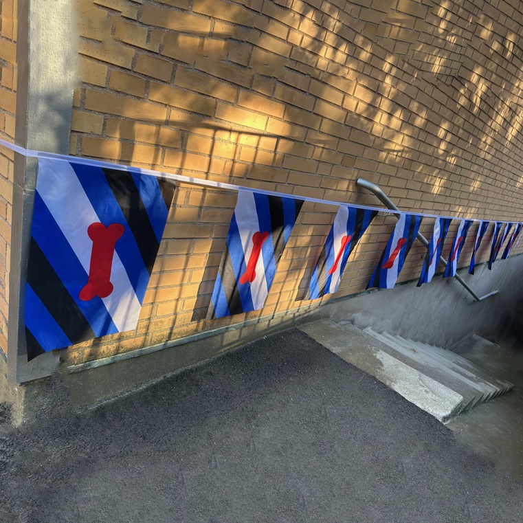 Puppy flag bunting between size (7m) - 2