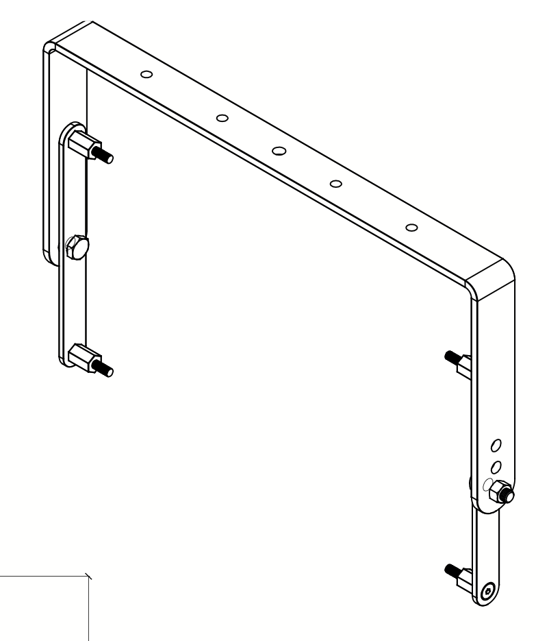 CDDY10W - CDD10 bygel - Vit Weatherised för CDD och CDD-WR