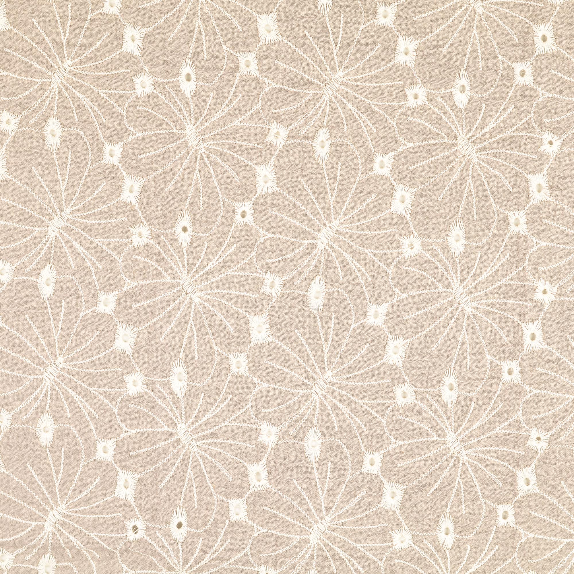MUSLIN FLORALS - SAND - 3