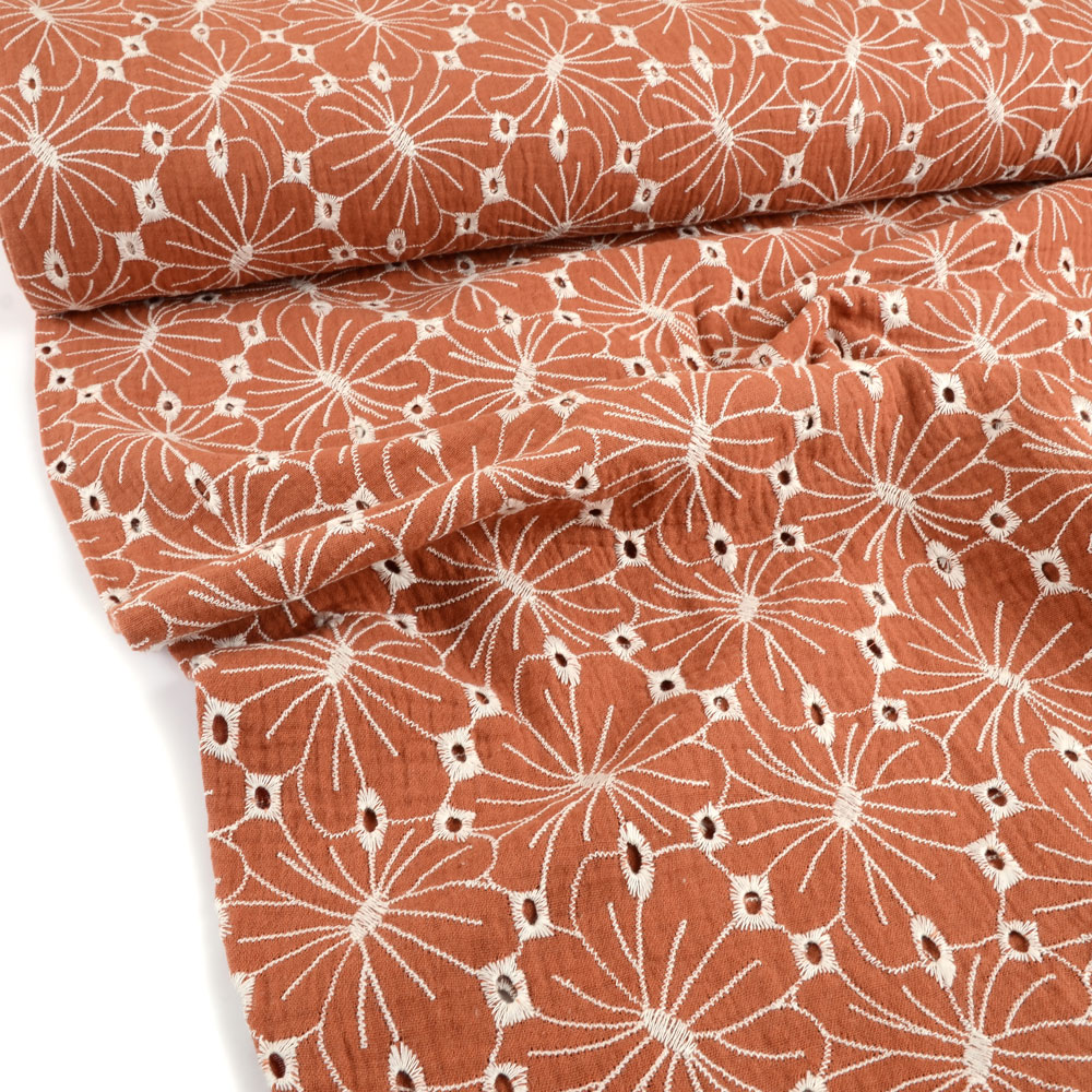 MUSLIN FLORALS - RUSTY