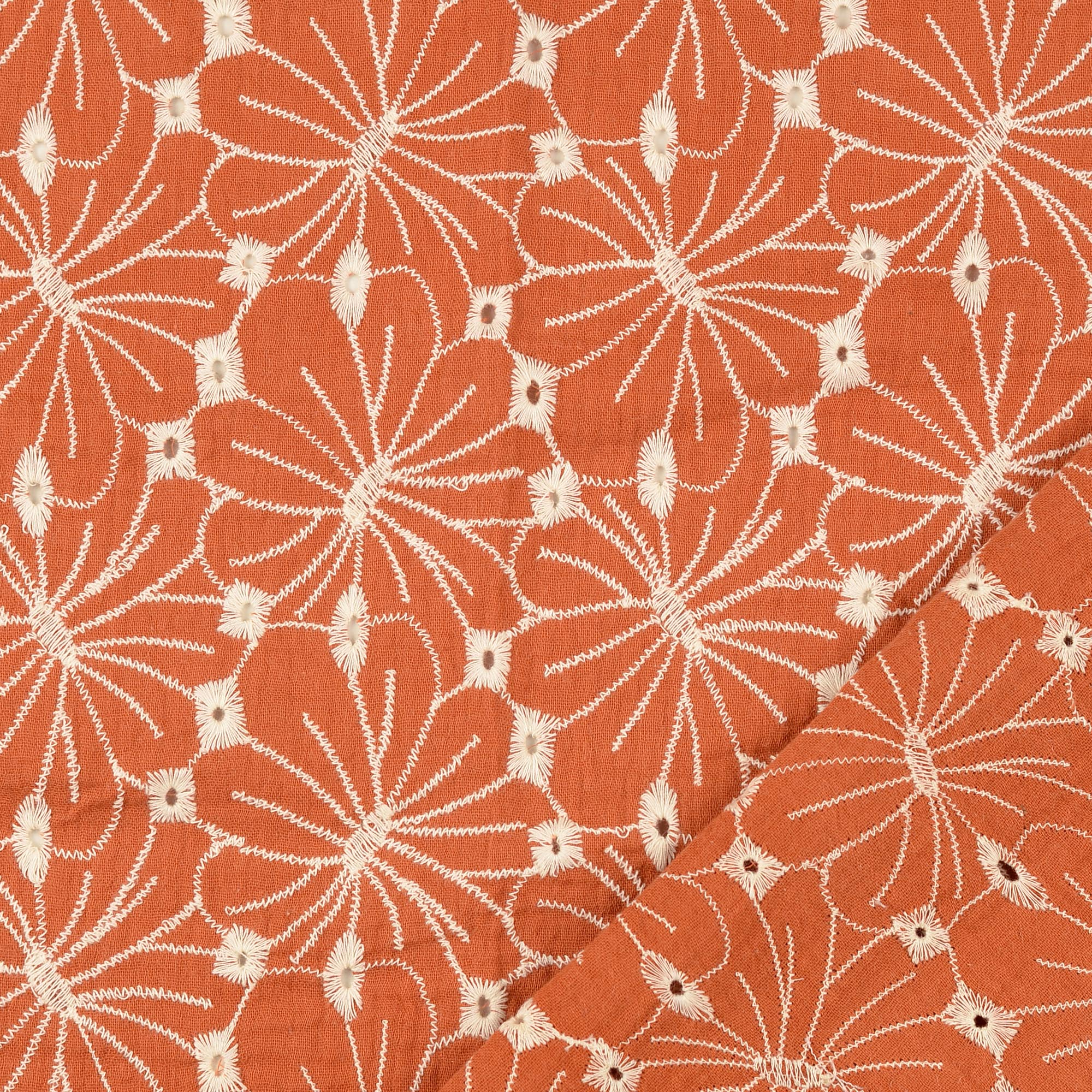 MUSLIN FLORALS - RUSTY - 3