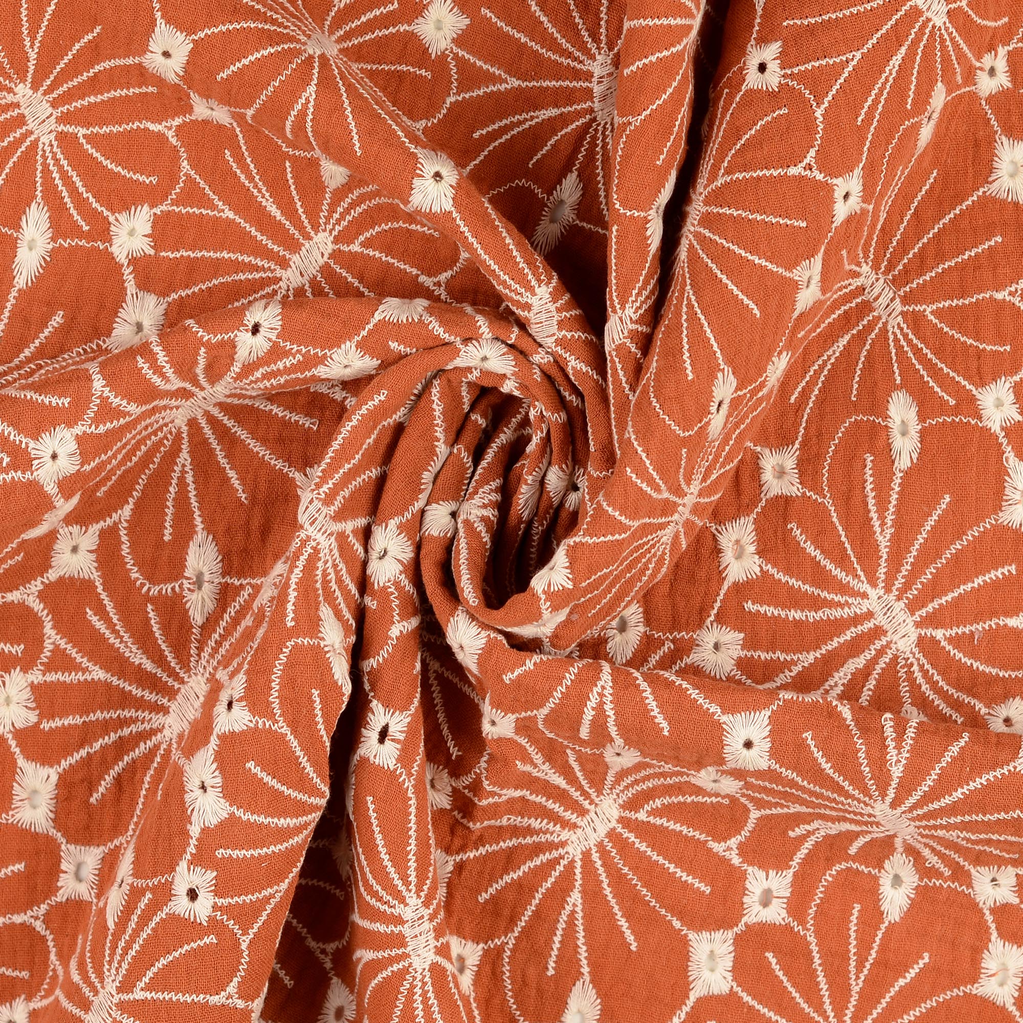 MUSLIN FLORALS - RUSTY - 4