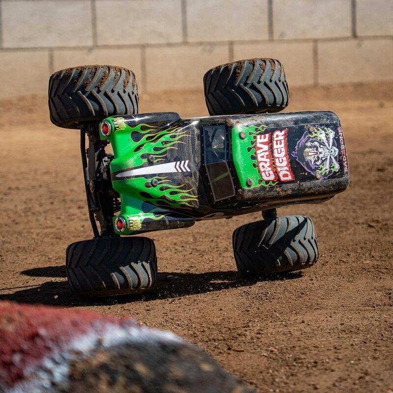 LOSI 1/8 LMT 2.0 Grave Digger 4X4 Solid Axle Brushless Monster Truck RTR, Green - 8