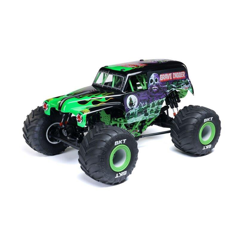 LOSI 1/8 LMT 2.0 Grave Digger 4X4 Solid Axle Brushless Monster Truck RTR, Green - 2