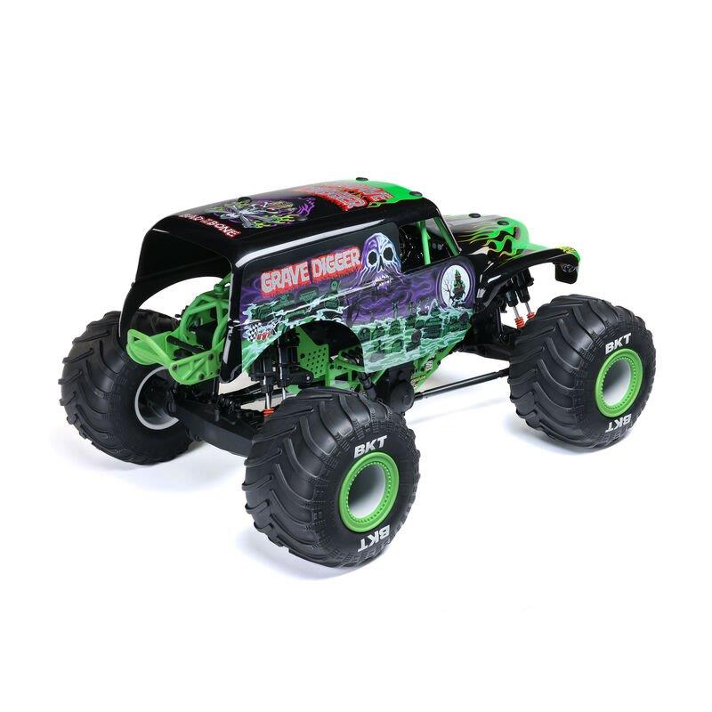 LOSI 1/8 LMT 2.0 Grave Digger 4X4 Solid Axle Brushless Monster Truck RTR, Green - 13
