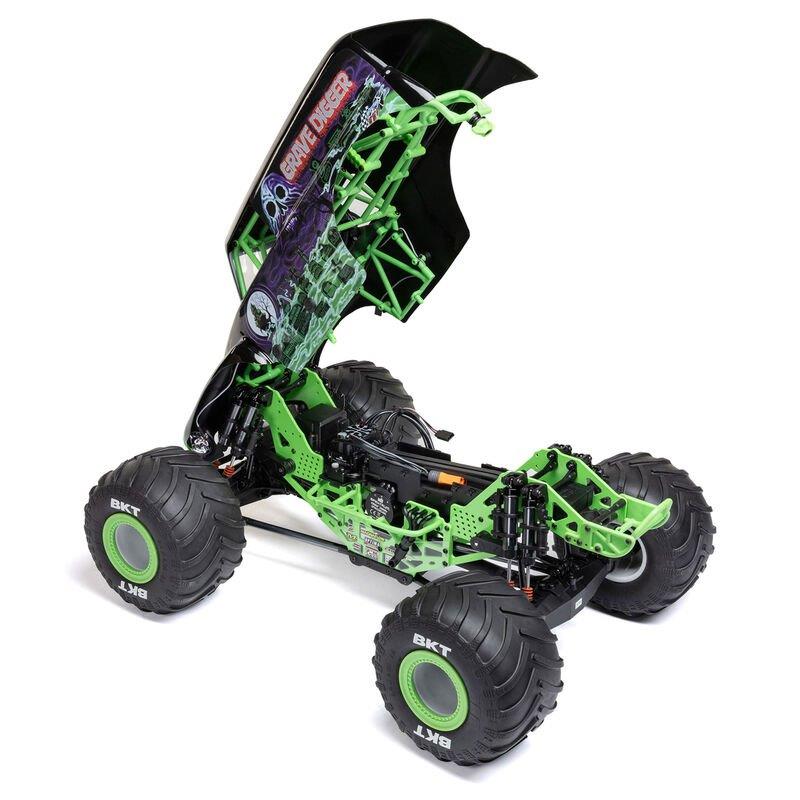 LOSI 1/8 LMT 2.0 Grave Digger 4X4 Solid Axle Brushless Monster Truck RTR, Green - 19