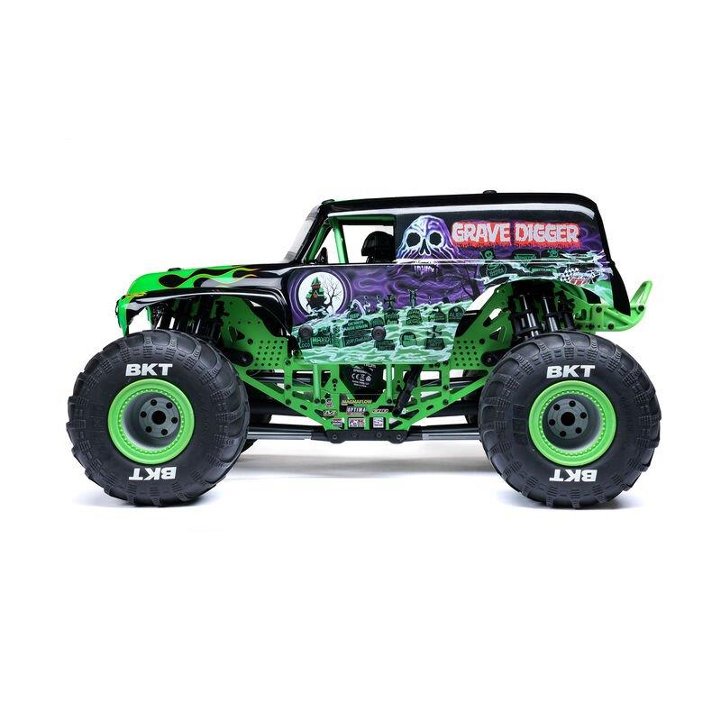 LOSI 1/8 LMT 2.0 Grave Digger 4X4 Solid Axle Brushless Monster Truck RTR, Green - 14
