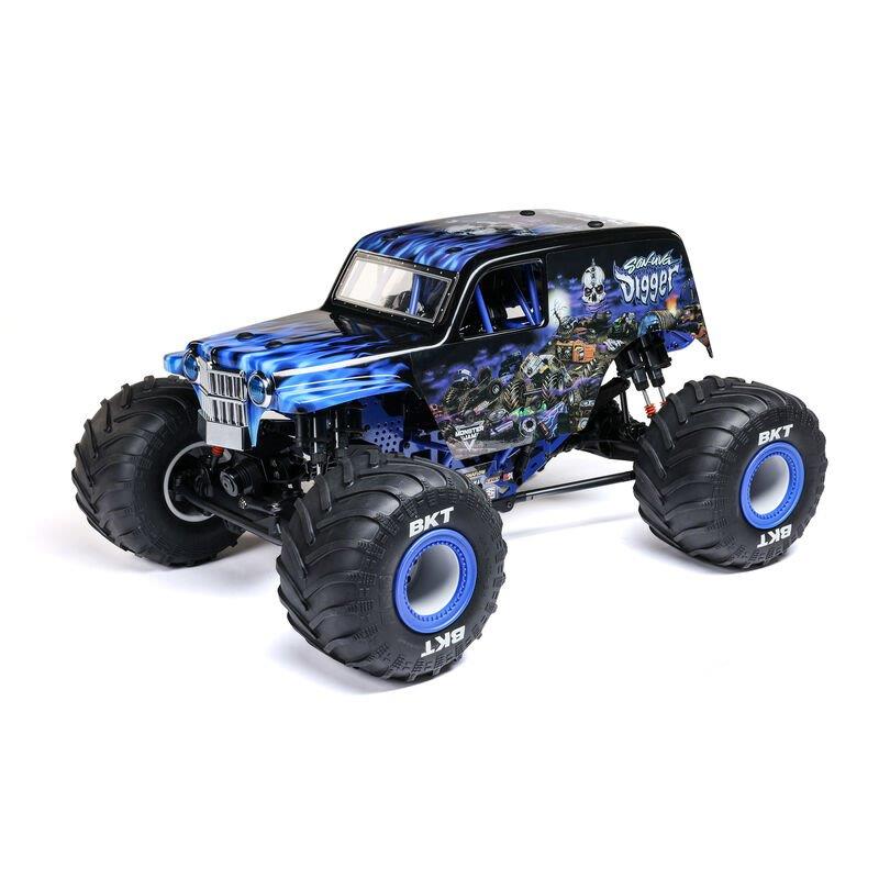 LOSI 1/8 LMT 2.0 Son-Uva Digger 4X4 Solid Axle Brushless Monster Truck RTR, Blue - 2
