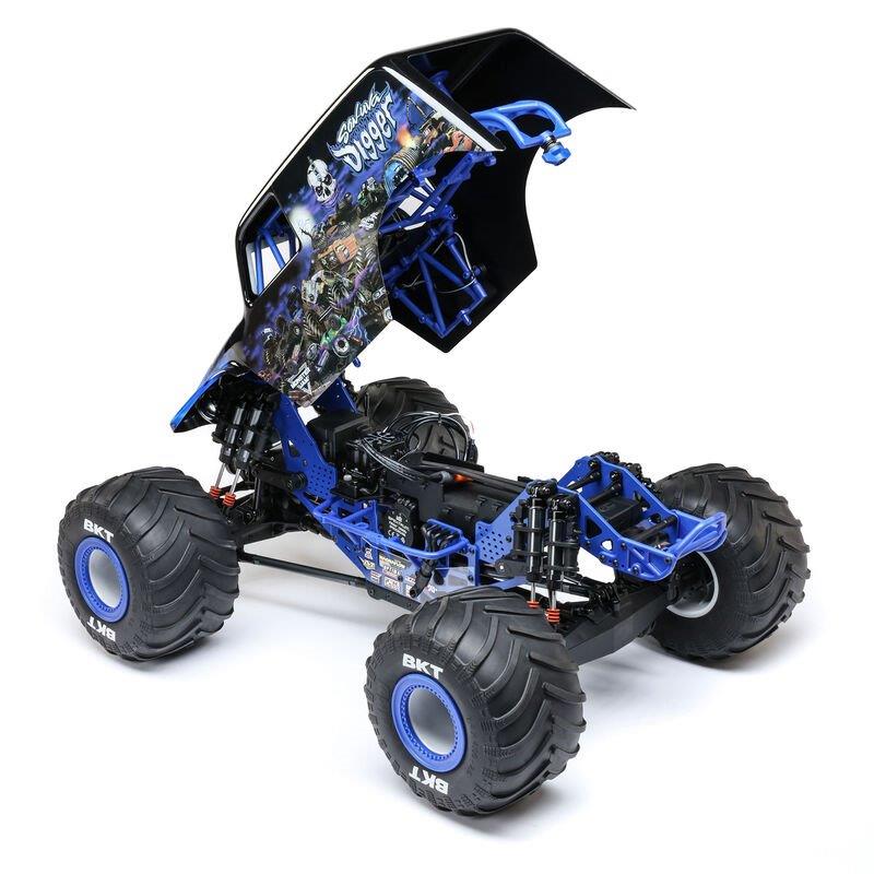 LOSI 1/8 LMT 2.0 Son-Uva Digger 4X4 Solid Axle Brushless Monster Truck RTR, Blue - 16