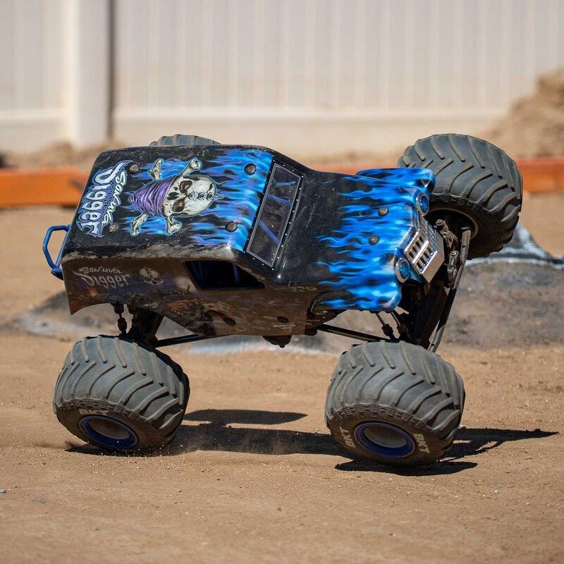 LOSI 1/8 LMT 2.0 Son-Uva Digger 4X4 Solid Axle Brushless Monster Truck RTR, Blue