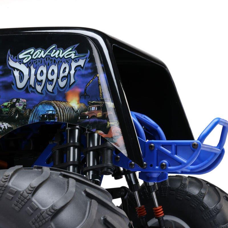 LOSI 1/8 LMT 2.0 Son-Uva Digger 4X4 Solid Axle Brushless Monster Truck RTR, Blue - 23