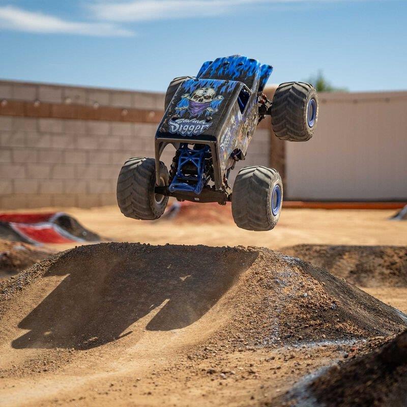 LOSI 1/8 LMT 2.0 Son-Uva Digger 4X4 Solid Axle Brushless Monster Truck RTR, Blue - 5