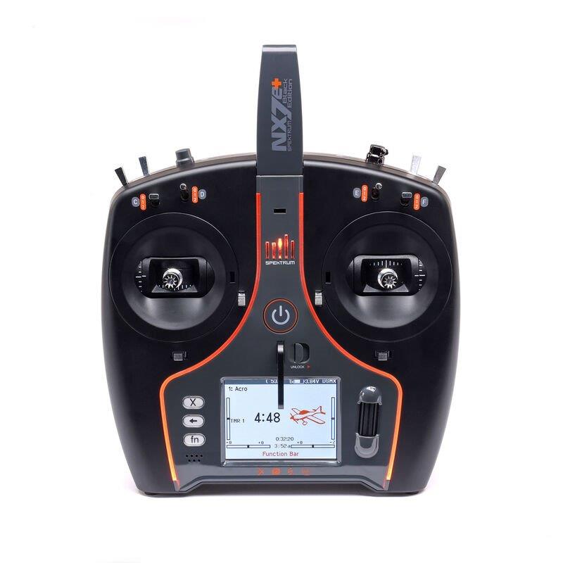 Spektrum NX7e+ 14-Channel DSMX Transmitter Only, Black Edition - 2