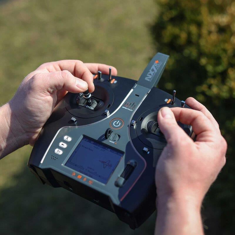 Spektrum NX7e+ 14-Channel DSMX Transmitter Only, Black Edition - 3