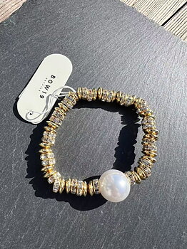 BOW19 Glow Bracelet Elastic Big Gold 