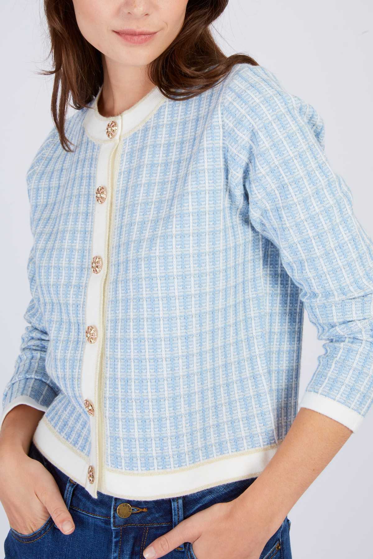 Derhy  - Florinda Cardigan Blue - 3