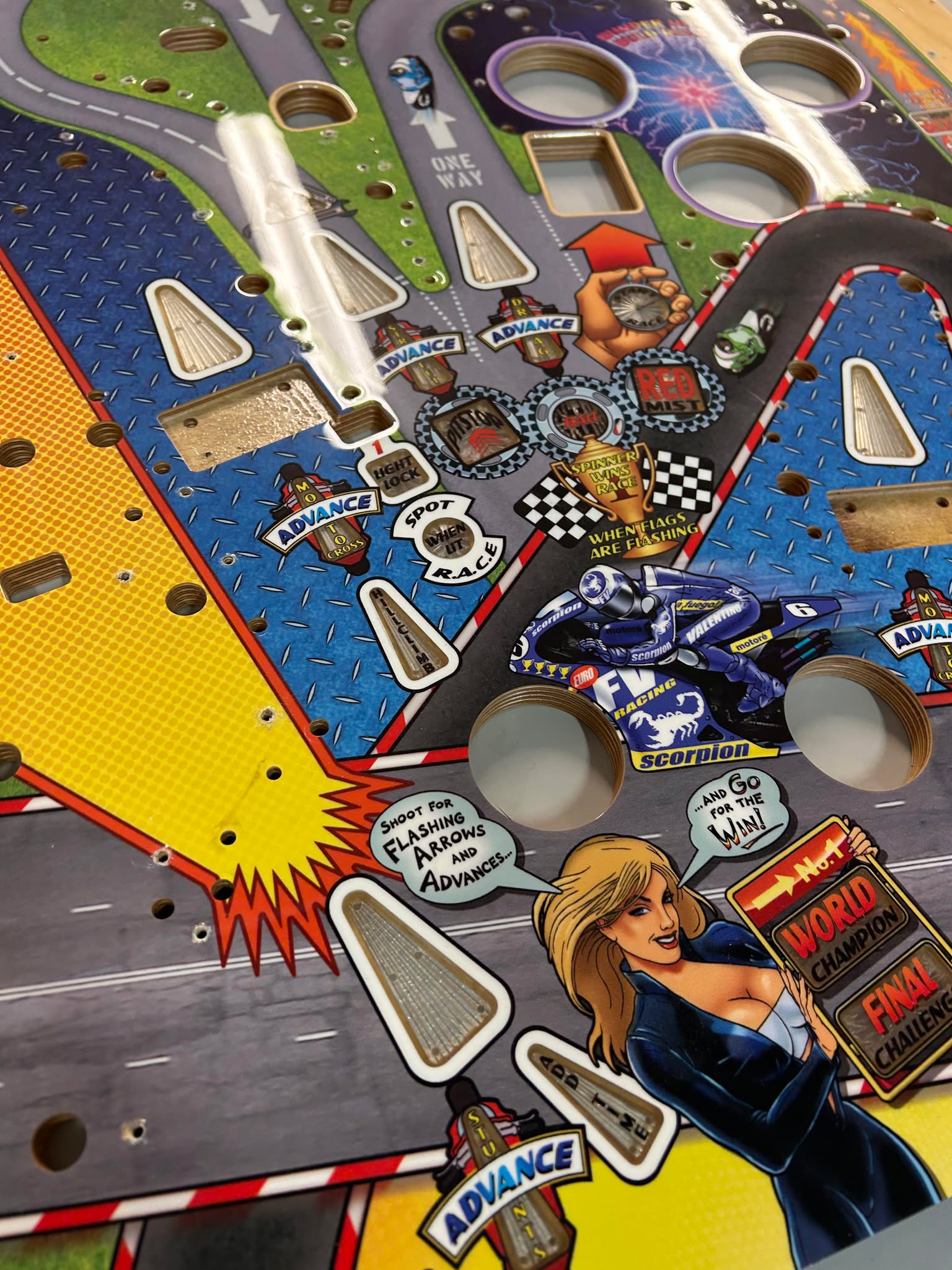 Full Throttle - Heighway Pinball - Spelplan (Scratch and Dent, NOS) - 4