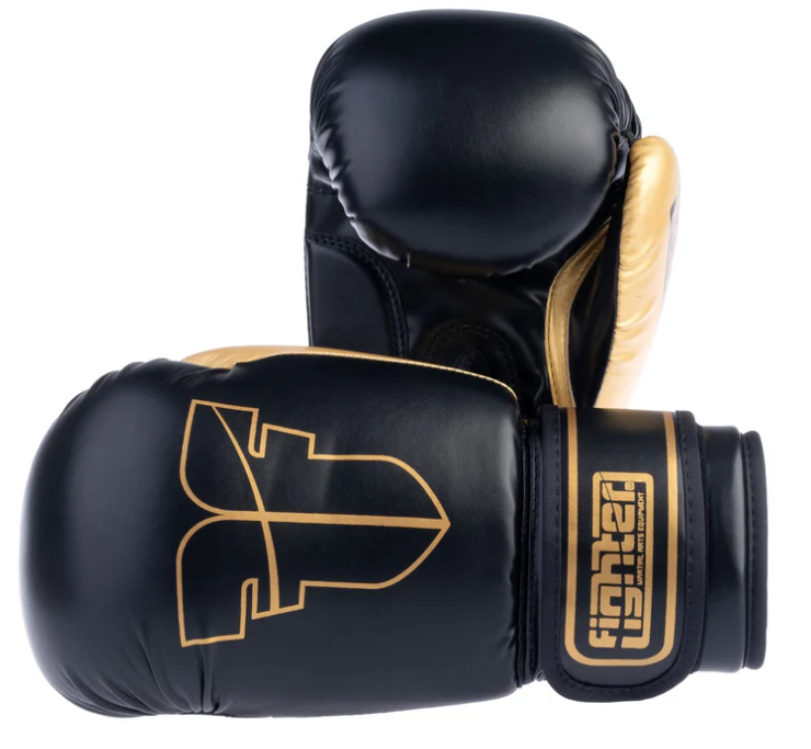 Fighters Inc Boxhandske DYNAMIC Svart/Guld 6-16 oz
