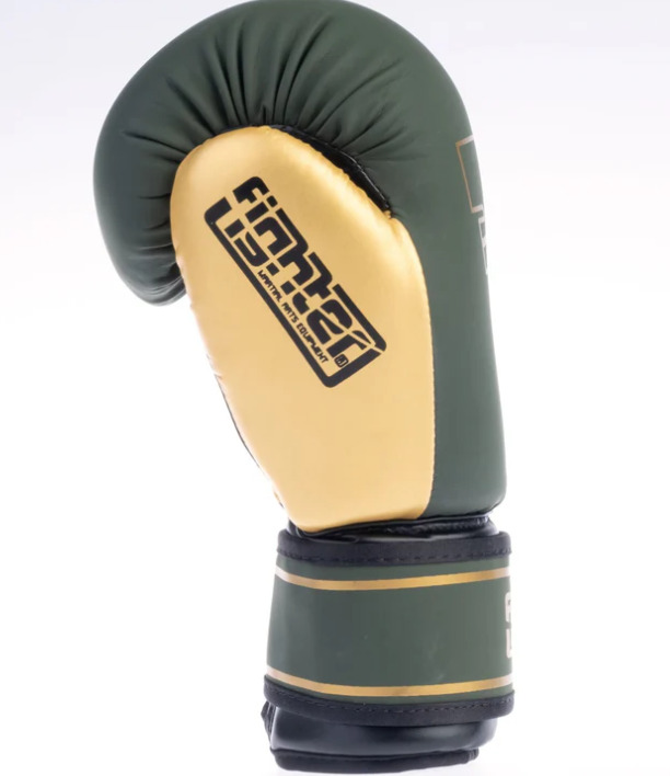 Fighters Inc Boxing glove DYNAMIC Khaki/Gold 6-16 oz - 2