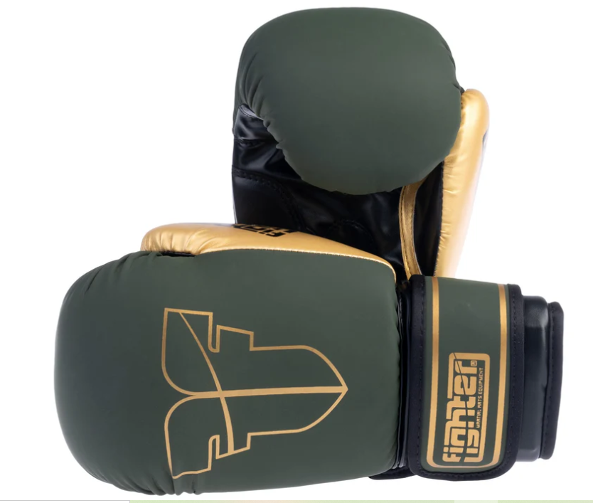 Fighters Inc Boxing glove DYNAMIC Khaki/Gold 6-16 oz
