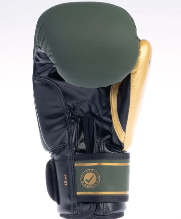 Fighters Inc Boxing glove DYNAMIC Khaki/Gold 6-16 oz - 3