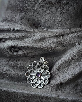 Hänge 925 Silver - Amethyst