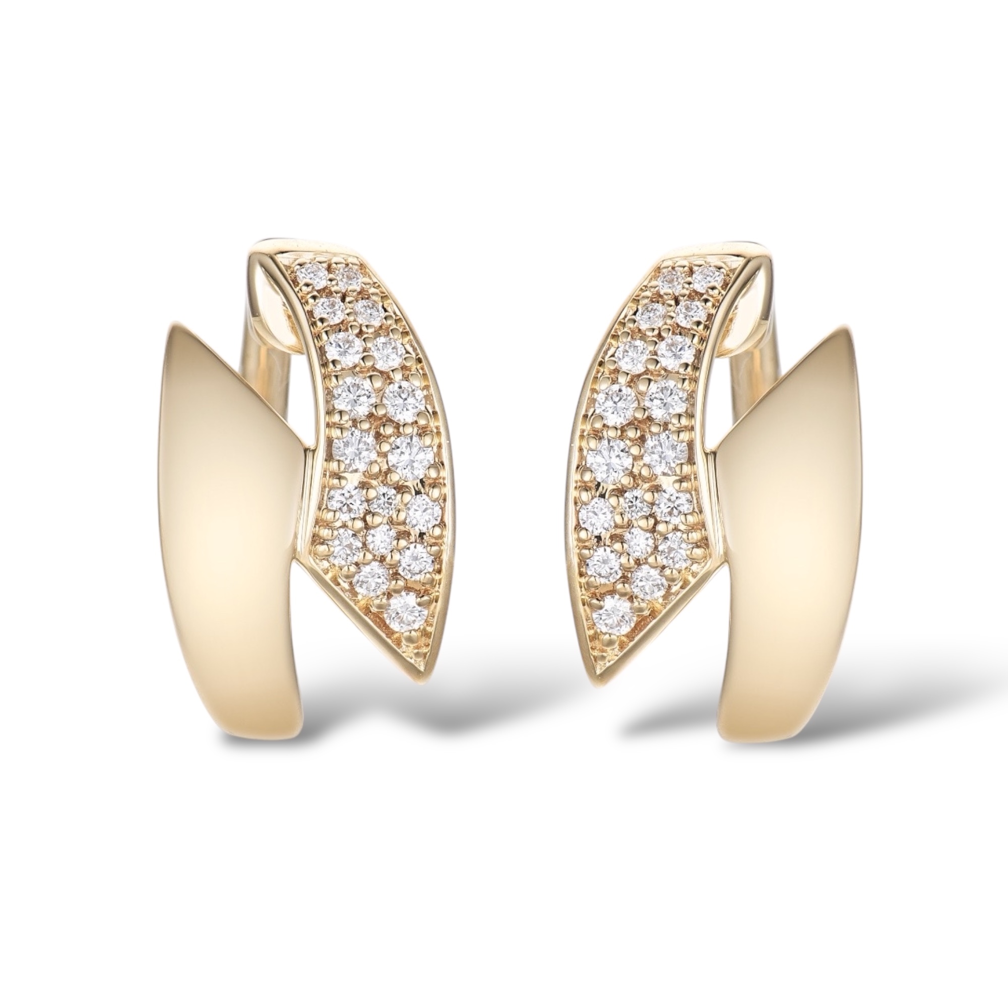 Midnight sun diamond earrings - 2