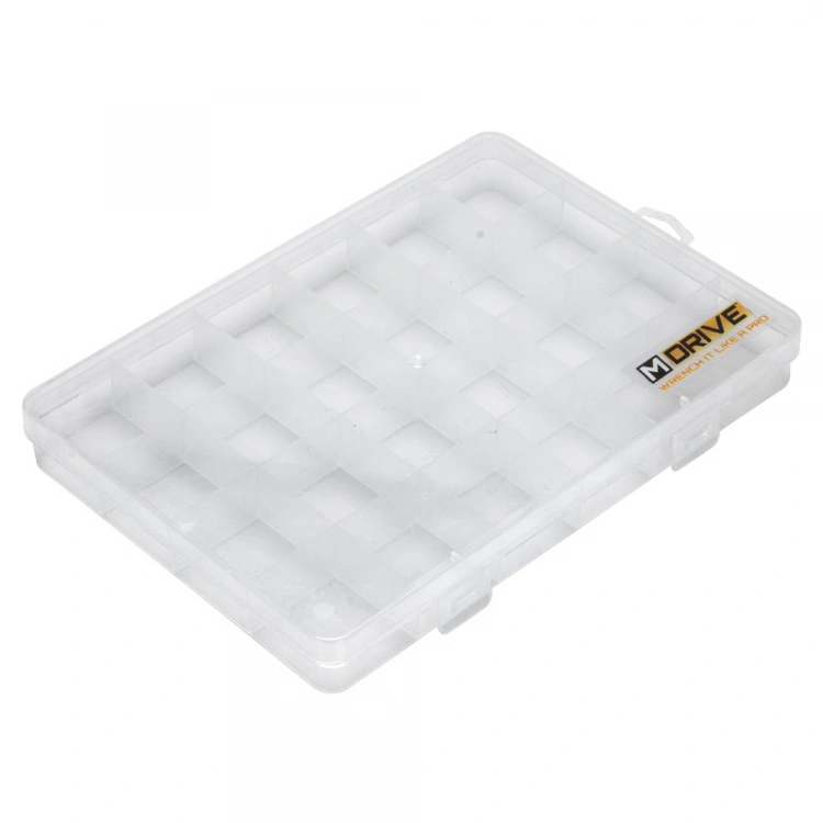M-Drive MD91120 Skruv & Mutter Låda 24-fack - 190x131x22mm