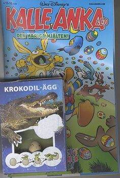 Kalle Anka & CO nr 15-16 2025, Den hariga hjälten, Kläck din egen krokodil!