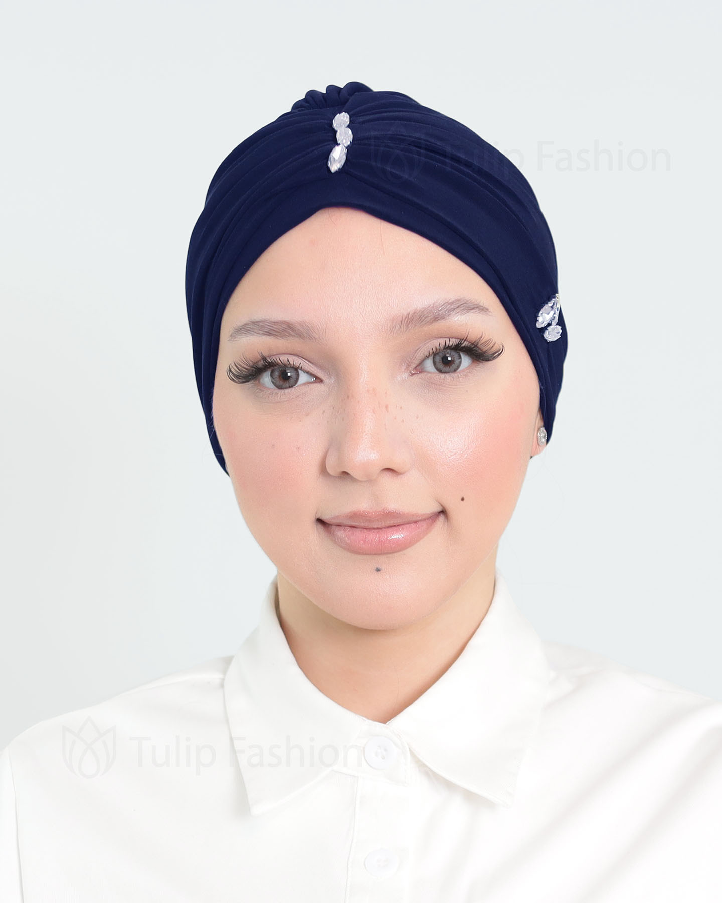 Turban - Jade - Midnight Blue