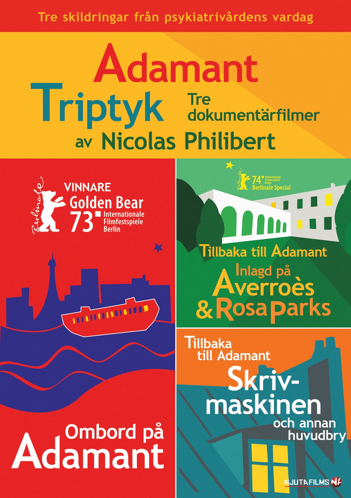 Adamant Triptyk - Tre dokumentärfilmer av Nicolas Philibert