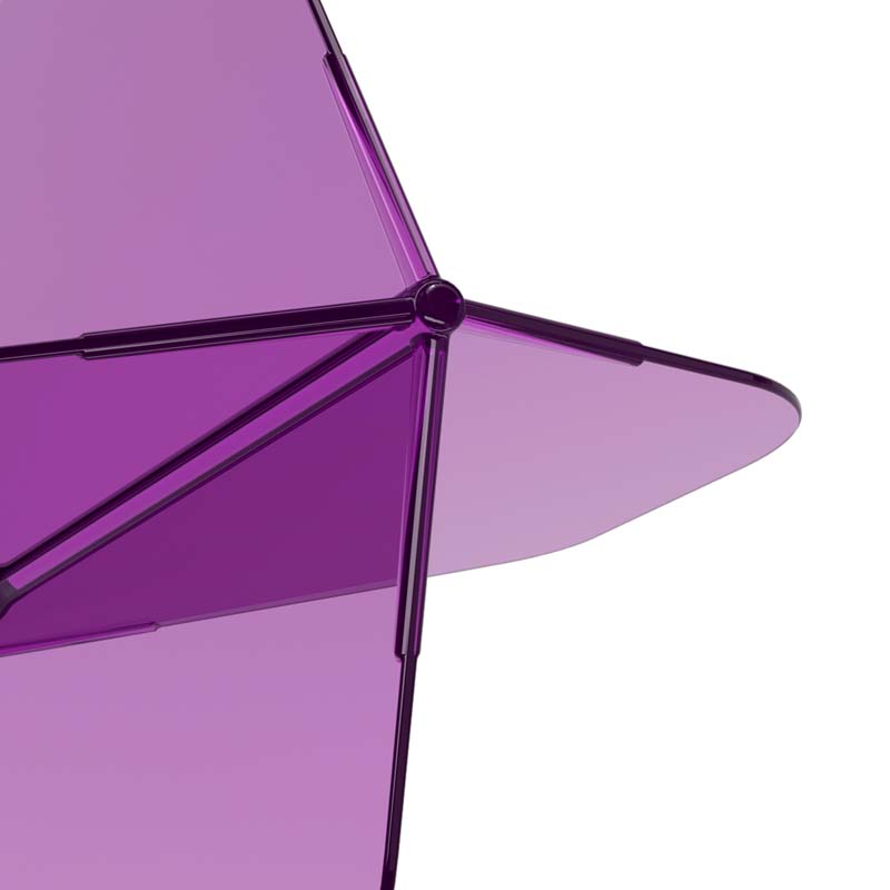 Cuesoul ROST 77 Big Standard Shape Transparant Purple Size S - 4