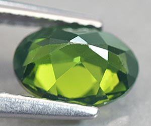 Preciosa piedra preciosa suelta de diópsido cromado natural de corte ovalado de 0,89 ct - 2