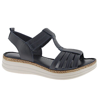 Charlotte of Sweden skinnsandal Dark Navy