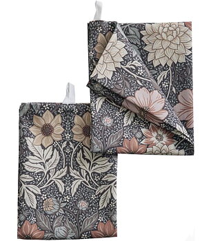 Boråstapeter Kökshanddukar 2-pack Dahlia Garden Brun