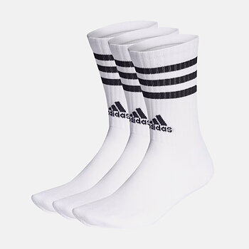 Adidas - 3-Stripes Cushioned Crew Socks 3p White/Black