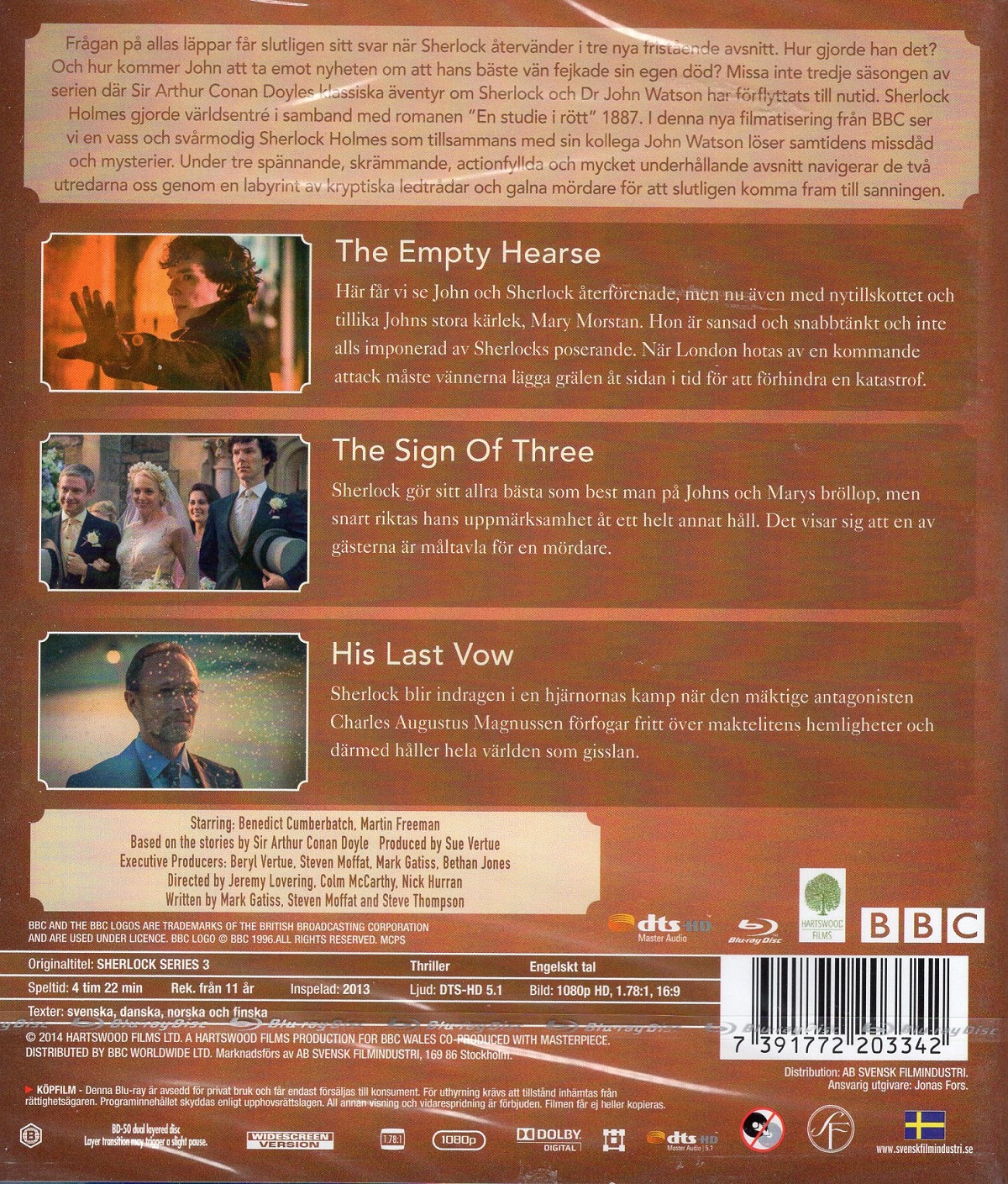 Sherlock - Säsong 3 (BBC) (Blu-ray) - 2