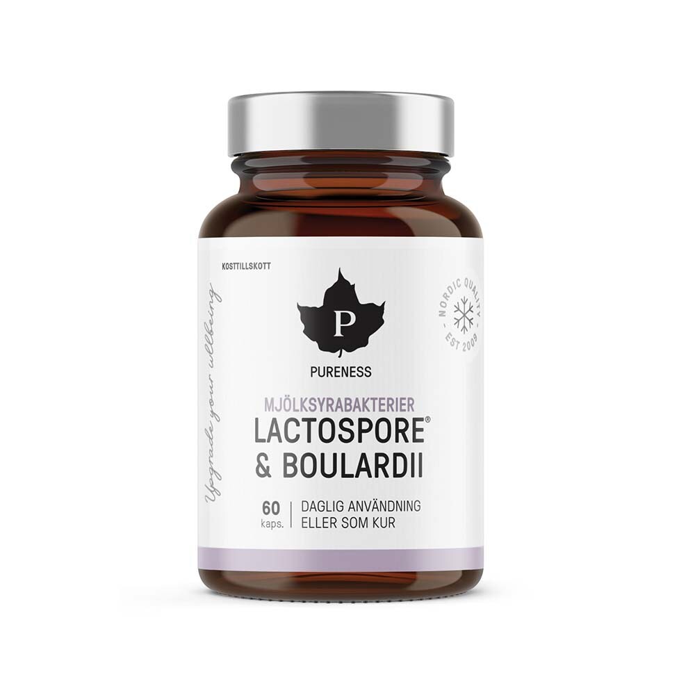 Mjölksyrabakterier + Boulardii 60 kapslar - Pureness