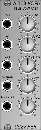 Used Doepfer A-103 LPF VCF6