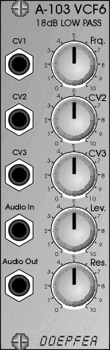 Used Doepfer A-103 LPF VCF6