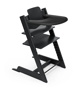 Stokke Tripp Trapp inkl  Babyset² & Bricka - Bundle - Black