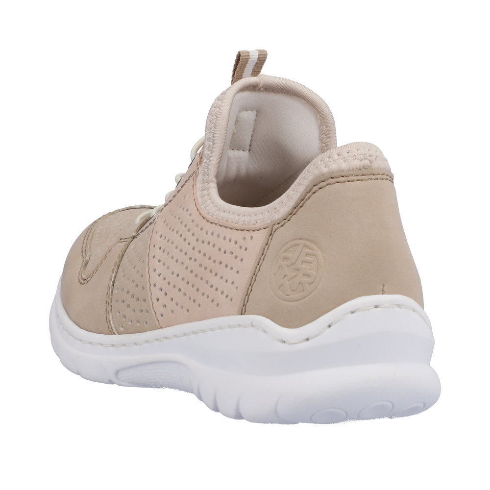 Rieker Damsneaker snabbsnörning Beige - 3