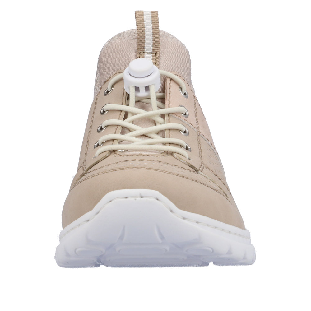 Rieker Damsneaker snabbsnörning Beige - 6