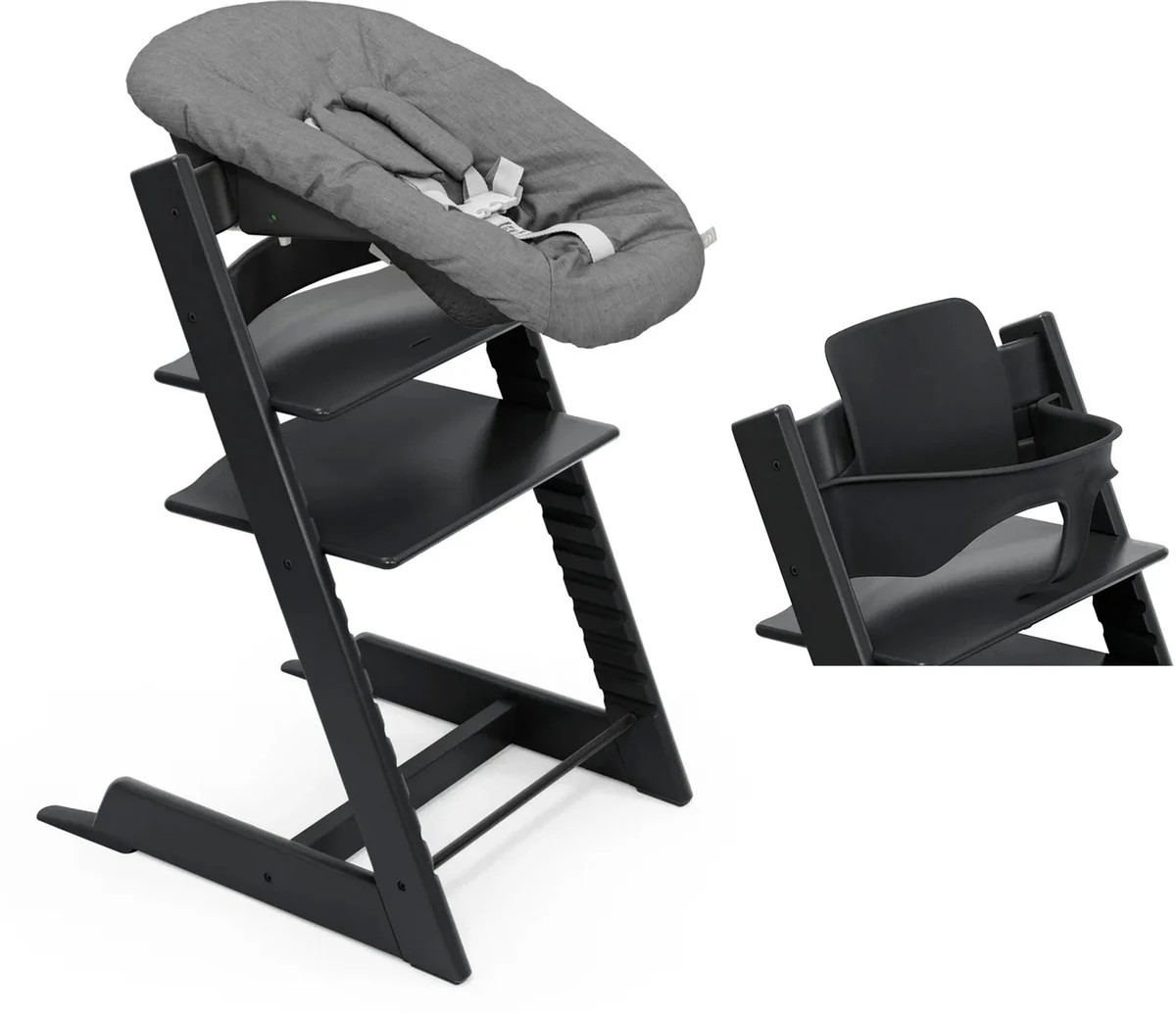 Stokke Tripp Trapp inkl  Babyset² & Newborn Set - Bundle - Black