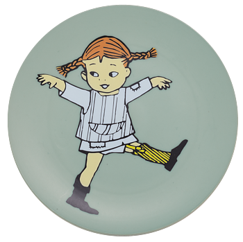Pippi Cirkus, Flat tallrik, Grön - Rätt Start
