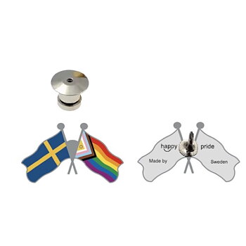 Inter Progress Pride / Swedish flag pins