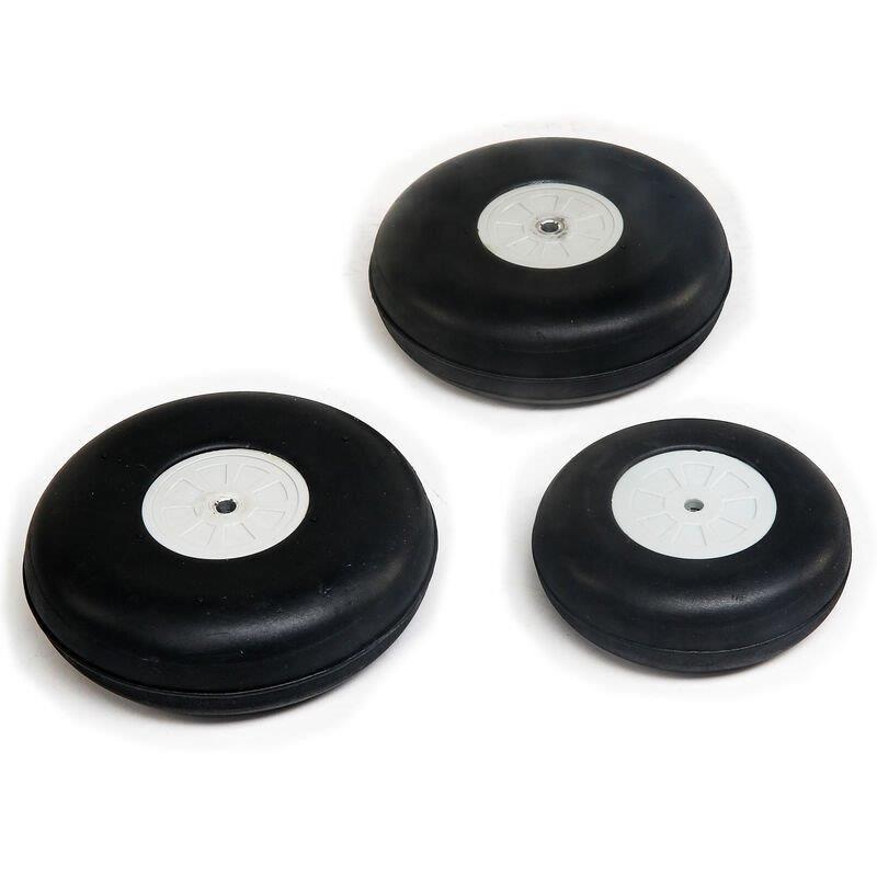 Hangar 9 Wheel Set, 5tum (2) & 4tum (1): OV-10 Bronco
