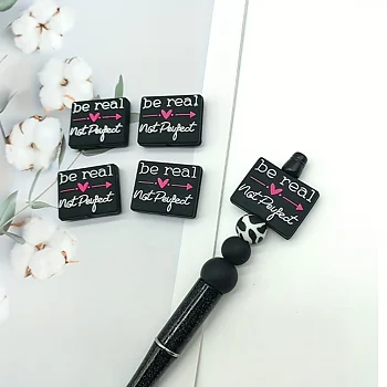 Silikonfigurpärla- Be Real, Not Perfect